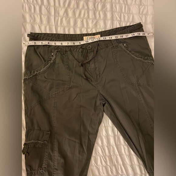 Size 17 100% cotton Cargo pants army green never used - Picture 3 of 7